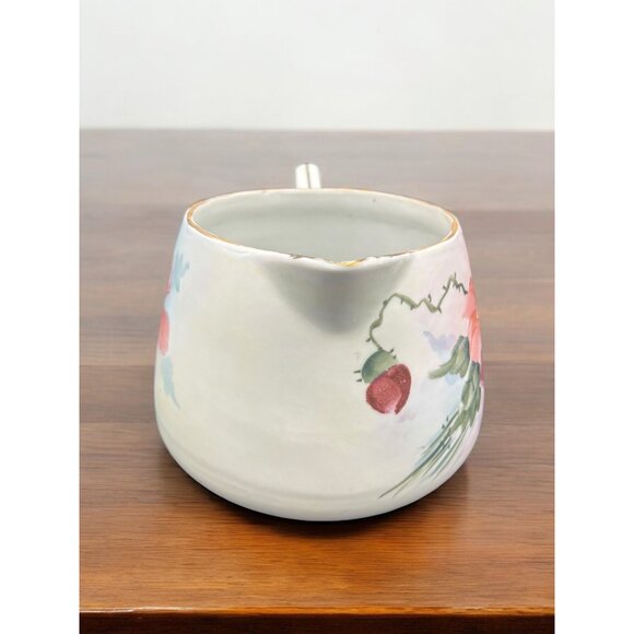 Vintage Japan Porcelain Lemonade Pitcher with 5 cups Hand Painted Floral - Picture 5 of 16